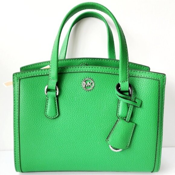 Michael Kors PALM Green Chantal Small Messenger Satchel Crossbody NWT! - Picture 11 of 13